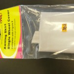 Awning skirt single wheel cover